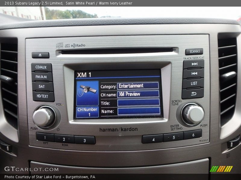Satin White Pearl / Warm Ivory Leather 2013 Subaru Legacy 2.5i Limited