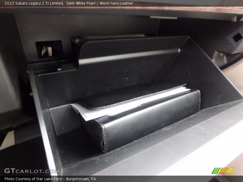 Satin White Pearl / Warm Ivory Leather 2013 Subaru Legacy 2.5i Limited