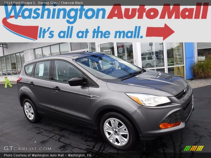 Sterling Gray / Charcoal Black 2014 Ford Escape S