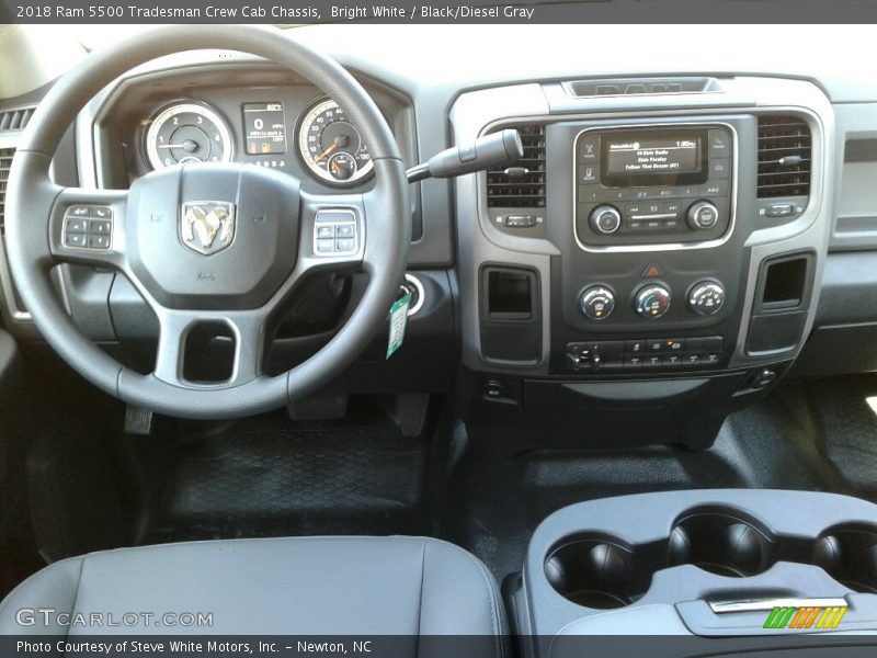 Bright White / Black/Diesel Gray 2018 Ram 5500 Tradesman Crew Cab Chassis