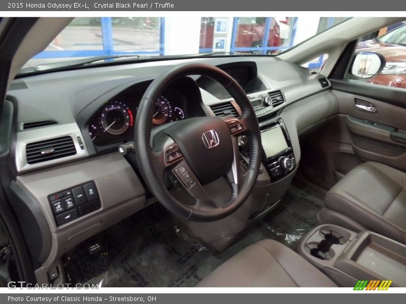 Crystal Black Pearl / Truffle 2015 Honda Odyssey EX-L