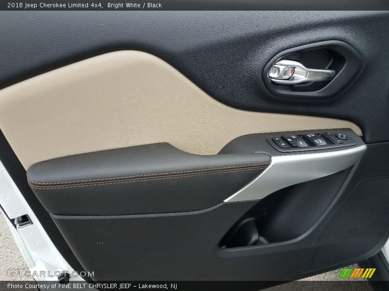 Bright White / Black 2018 Jeep Cherokee Limited 4x4