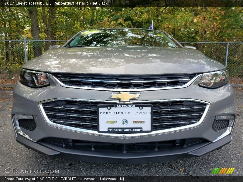 Pepperdust Metallic / Jet Black 2017 Chevrolet Malibu LT