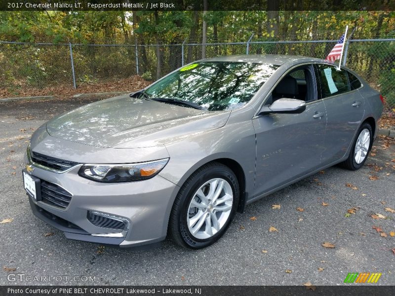 Pepperdust Metallic / Jet Black 2017 Chevrolet Malibu LT