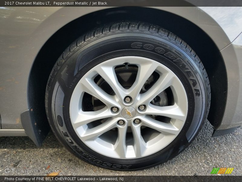 Pepperdust Metallic / Jet Black 2017 Chevrolet Malibu LT