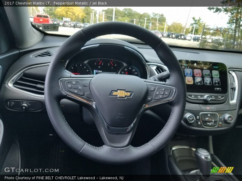 Pepperdust Metallic / Jet Black 2017 Chevrolet Malibu LT