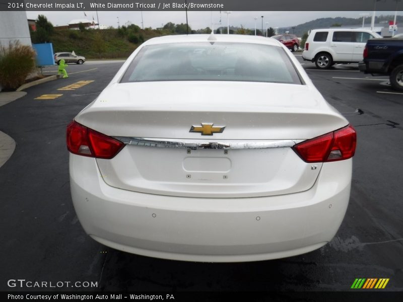 White Diamond Tricoat / Jet Black/Brownstone 2014 Chevrolet Impala LT