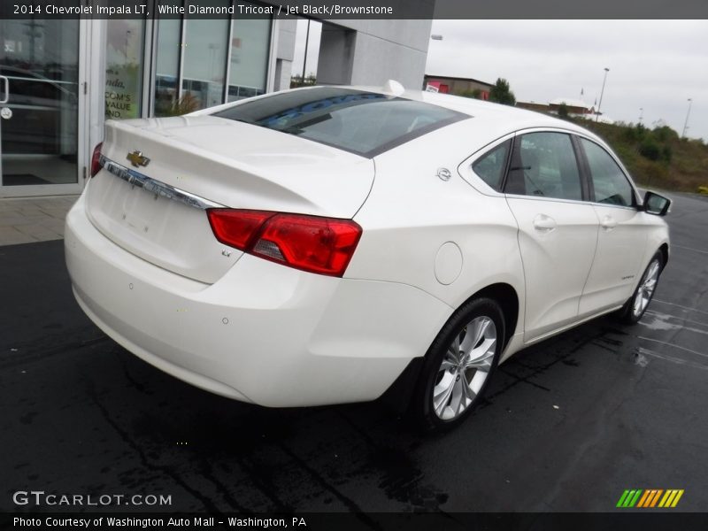 White Diamond Tricoat / Jet Black/Brownstone 2014 Chevrolet Impala LT