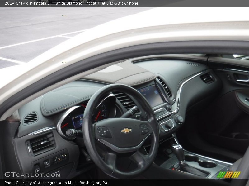 White Diamond Tricoat / Jet Black/Brownstone 2014 Chevrolet Impala LT