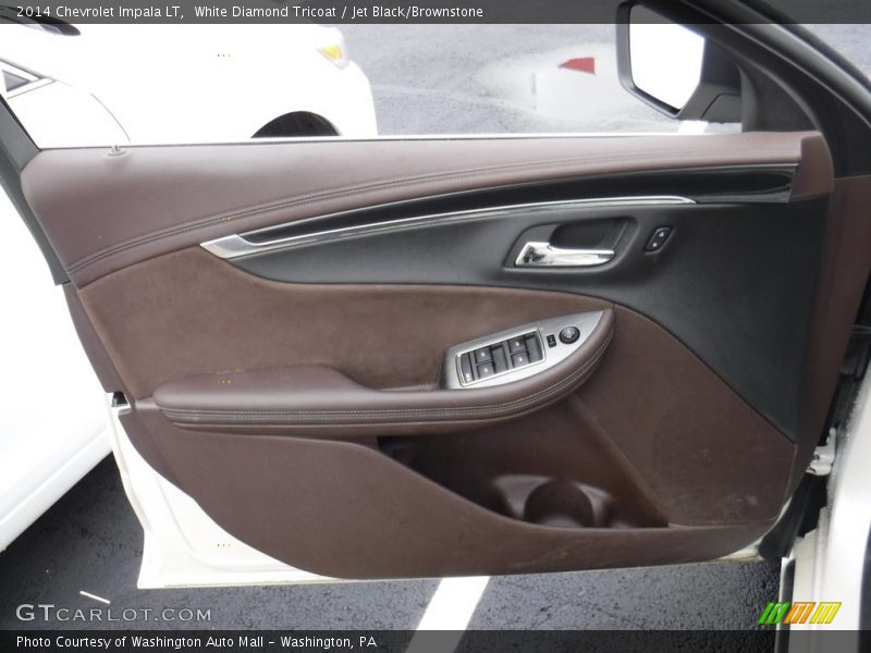White Diamond Tricoat / Jet Black/Brownstone 2014 Chevrolet Impala LT
