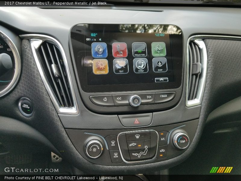 Pepperdust Metallic / Jet Black 2017 Chevrolet Malibu LT