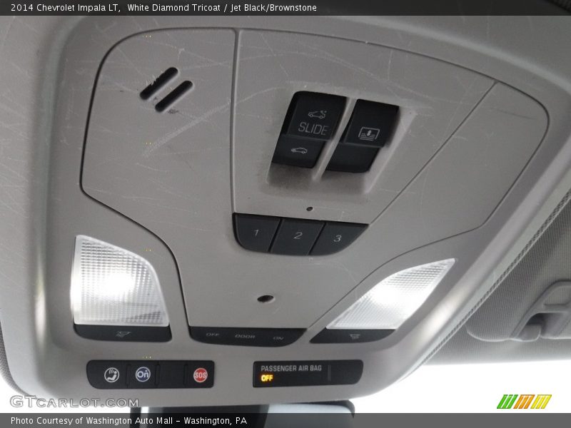 White Diamond Tricoat / Jet Black/Brownstone 2014 Chevrolet Impala LT