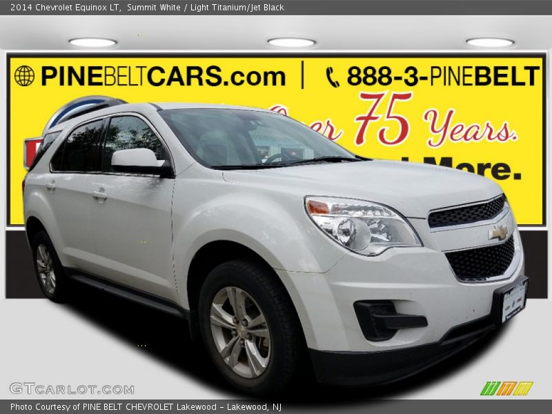 Summit White / Light Titanium/Jet Black 2014 Chevrolet Equinox LT