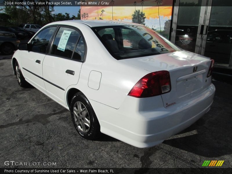 Taffeta White / Gray 2004 Honda Civic Value Package Sedan