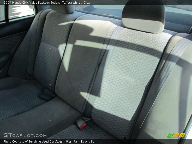 Taffeta White / Gray 2004 Honda Civic Value Package Sedan