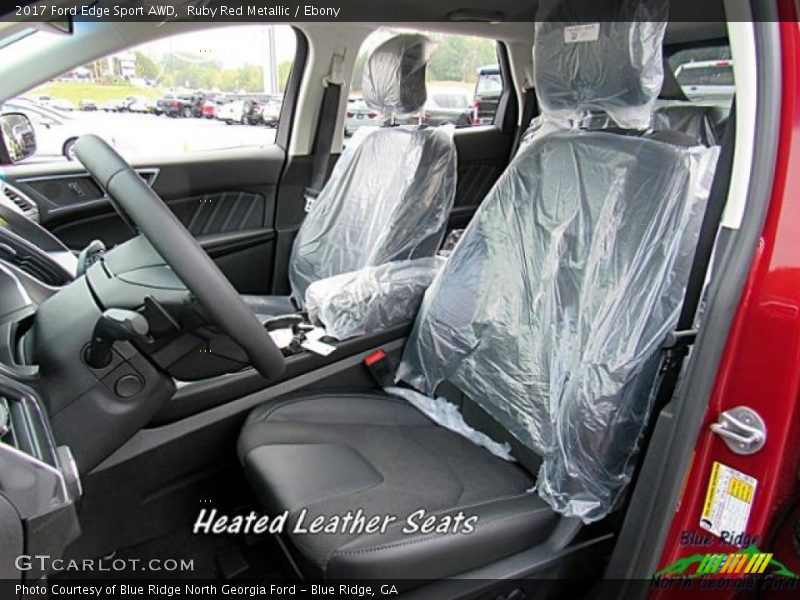 Ruby Red Metallic / Ebony 2017 Ford Edge Sport AWD