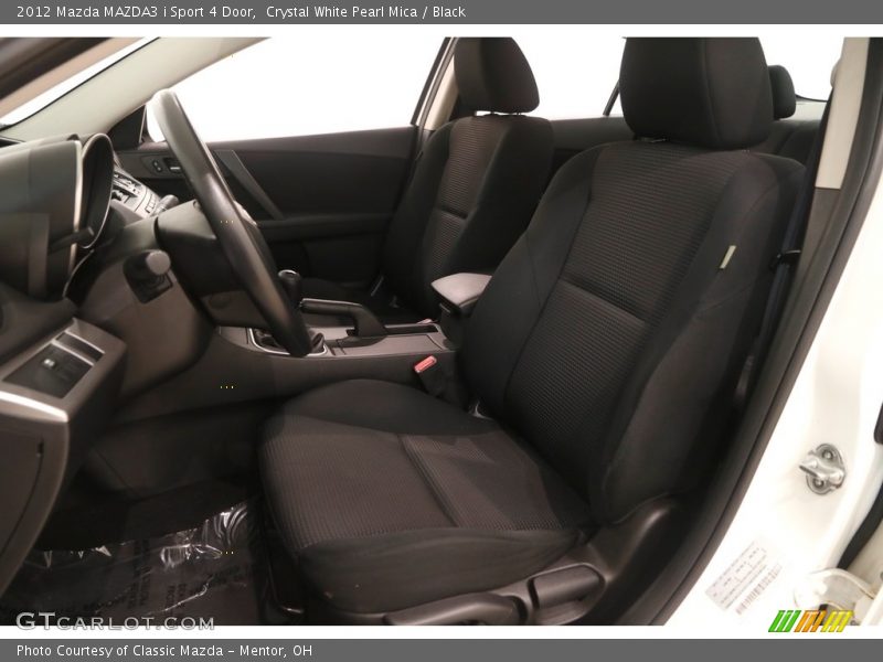 Crystal White Pearl Mica / Black 2012 Mazda MAZDA3 i Sport 4 Door