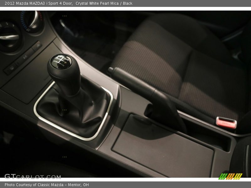 Crystal White Pearl Mica / Black 2012 Mazda MAZDA3 i Sport 4 Door