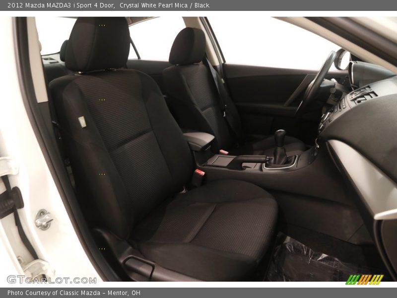 Crystal White Pearl Mica / Black 2012 Mazda MAZDA3 i Sport 4 Door