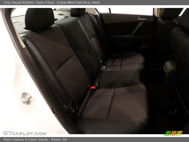 Crystal White Pearl Mica / Black 2012 Mazda MAZDA3 i Sport 4 Door