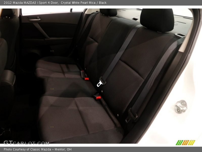 Crystal White Pearl Mica / Black 2012 Mazda MAZDA3 i Sport 4 Door