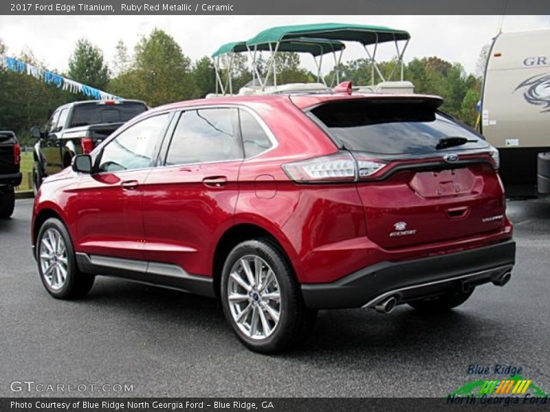 Ruby Red Metallic / Ceramic 2017 Ford Edge Titanium
