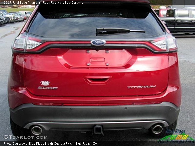 Ruby Red Metallic / Ceramic 2017 Ford Edge Titanium