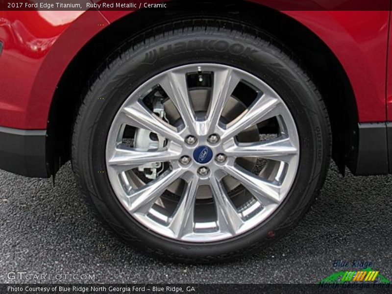 Ruby Red Metallic / Ceramic 2017 Ford Edge Titanium
