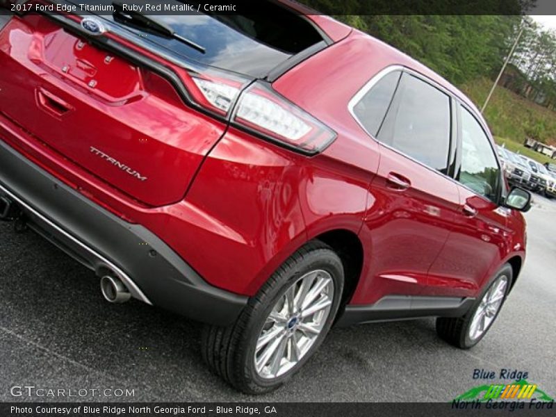 Ruby Red Metallic / Ceramic 2017 Ford Edge Titanium