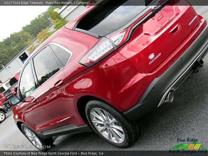 Ruby Red Metallic / Ceramic 2017 Ford Edge Titanium