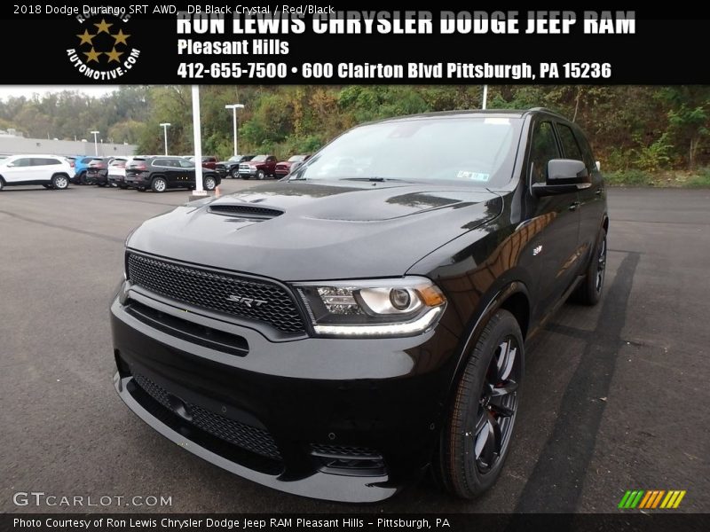 DB Black Crystal / Red/Black 2018 Dodge Durango SRT AWD