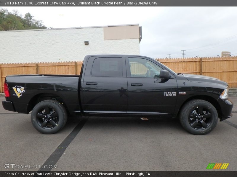 Brilliant Black Crystal Pearl / Black/Diesel Gray 2018 Ram 1500 Express Crew Cab 4x4