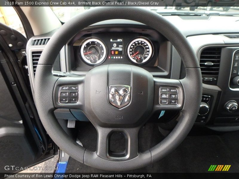 Brilliant Black Crystal Pearl / Black/Diesel Gray 2018 Ram 1500 Express Crew Cab 4x4