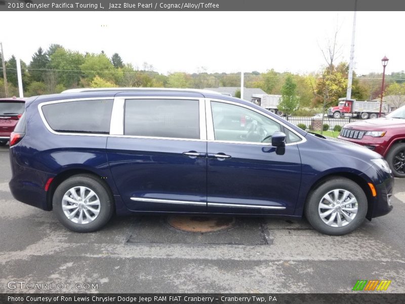 Jazz Blue Pearl / Cognac/Alloy/Toffee 2018 Chrysler Pacifica Touring L