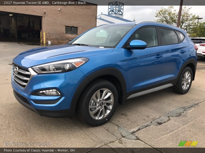 Caribbean Blue / Black 2017 Hyundai Tucson SE AWD