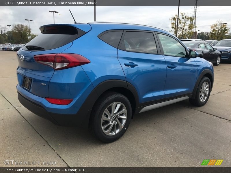 Caribbean Blue / Black 2017 Hyundai Tucson SE AWD