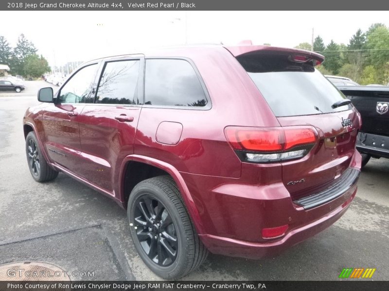 Velvet Red Pearl / Black 2018 Jeep Grand Cherokee Altitude 4x4