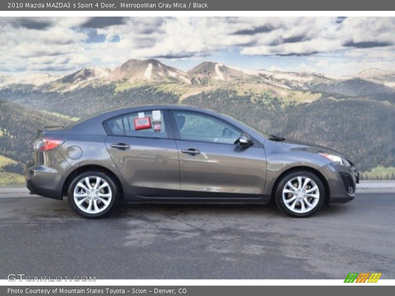 Metropolitan Gray Mica / Black 2010 Mazda MAZDA3 s Sport 4 Door