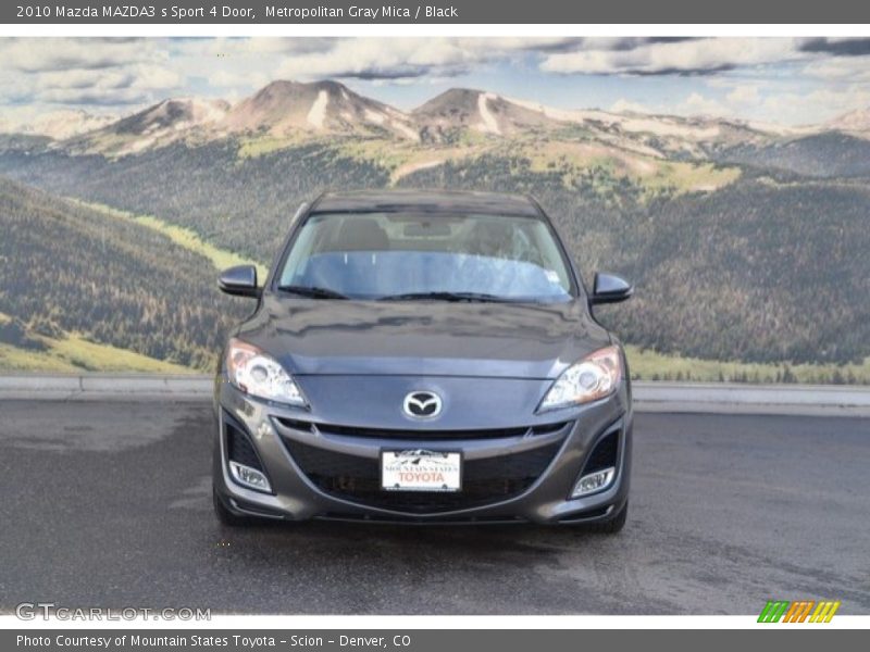 Metropolitan Gray Mica / Black 2010 Mazda MAZDA3 s Sport 4 Door