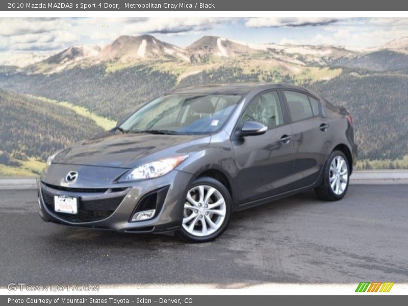 Metropolitan Gray Mica / Black 2010 Mazda MAZDA3 s Sport 4 Door