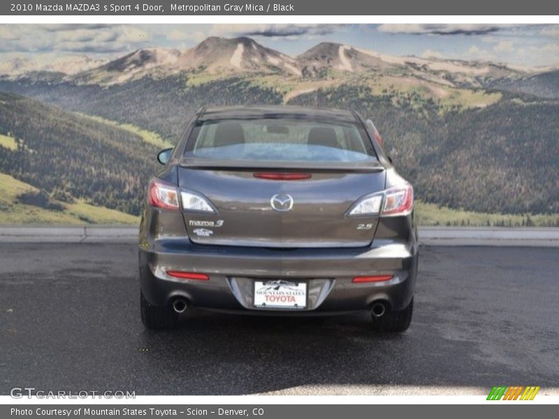 Metropolitan Gray Mica / Black 2010 Mazda MAZDA3 s Sport 4 Door