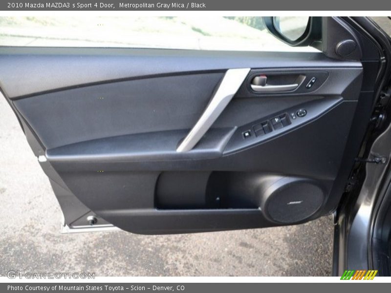 Metropolitan Gray Mica / Black 2010 Mazda MAZDA3 s Sport 4 Door