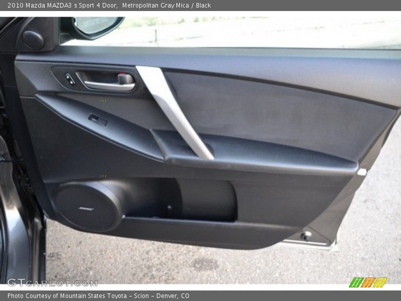 Metropolitan Gray Mica / Black 2010 Mazda MAZDA3 s Sport 4 Door