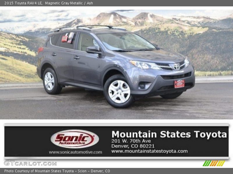Magnetic Gray Metallic / Ash 2015 Toyota RAV4 LE
