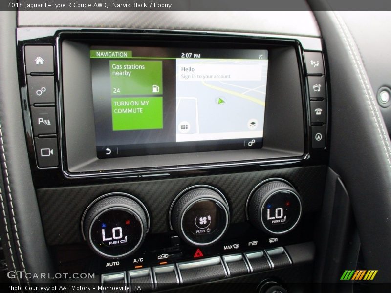Navigation of 2018 F-Type R Coupe AWD