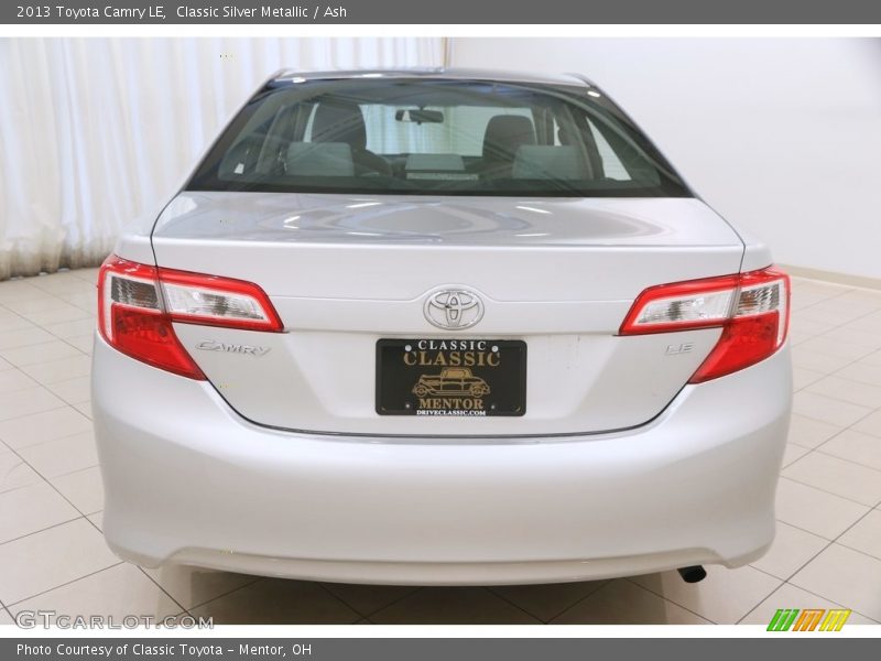 Classic Silver Metallic / Ash 2013 Toyota Camry LE