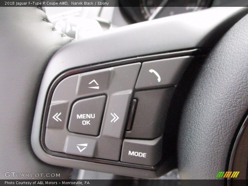 Controls of 2018 F-Type R Coupe AWD
