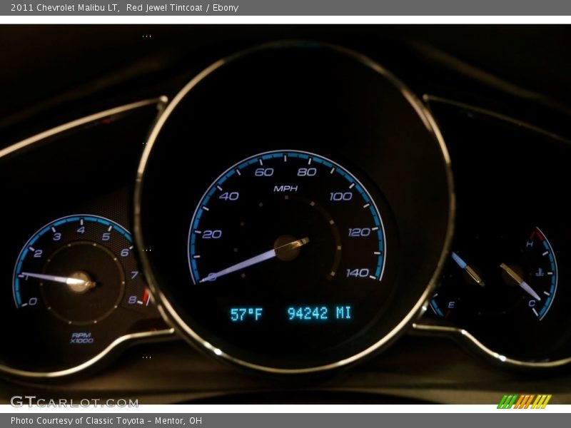 Red Jewel Tintcoat / Ebony 2011 Chevrolet Malibu LT