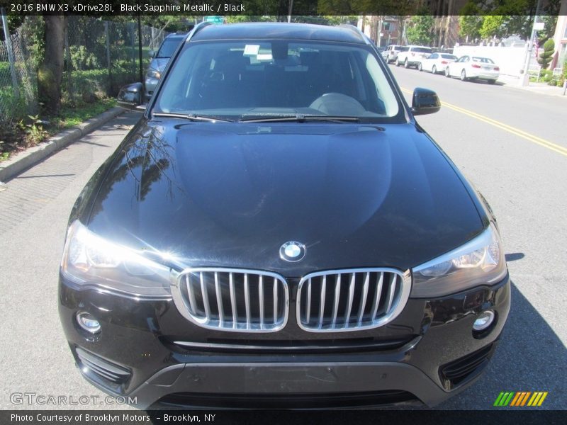 Black Sapphire Metallic / Black 2016 BMW X3 xDrive28i