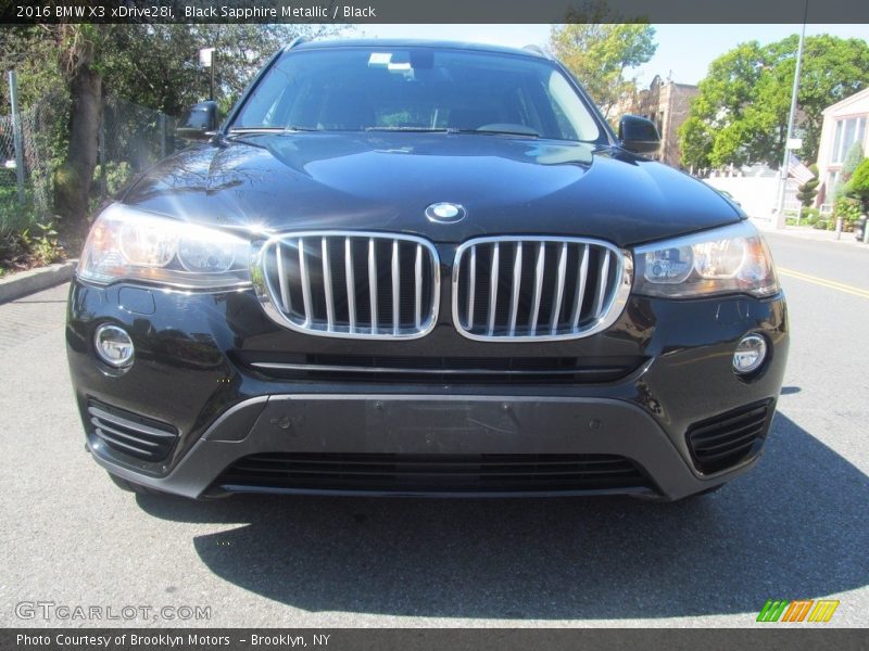 Black Sapphire Metallic / Black 2016 BMW X3 xDrive28i